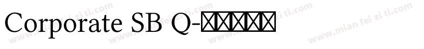 Corporate SB Q字体转换